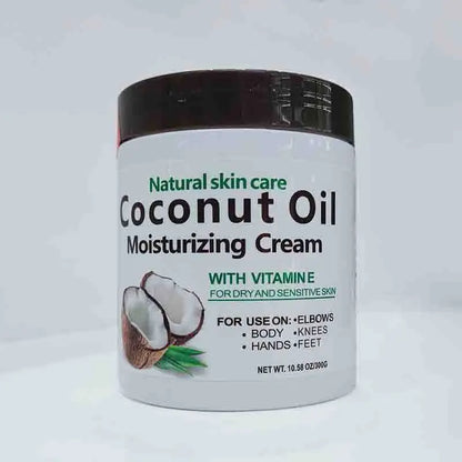 300g/10.58fl.oz Natural Coconut Oil Organic Premium Cold Pressed Repair Dry Skin Hair Care Body Massage Moisturizing Cream