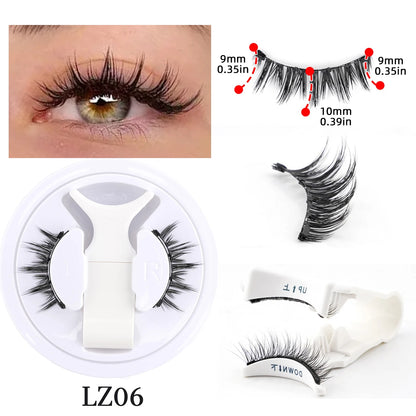 New 1 Pair Magnetic Eyelashes Set Fluffy Mink Lashes 5 Styles Reusable Magnetic Eyelash and Tweezers Kit Lash Extensions Makeup