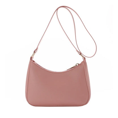 Women's Bag 2022 Trend Handbags Female Handbags Retro Solid Color PU Leather Shoulder Underarm Bag Ladies Shopper Hobos Bag