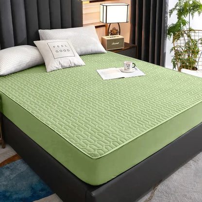 Waterproof Thicken bed Cover Protector Skin-Friendly Queen King Double Fitted Sheet Mattress Cover Mat 150x200 180x200 160x200cm