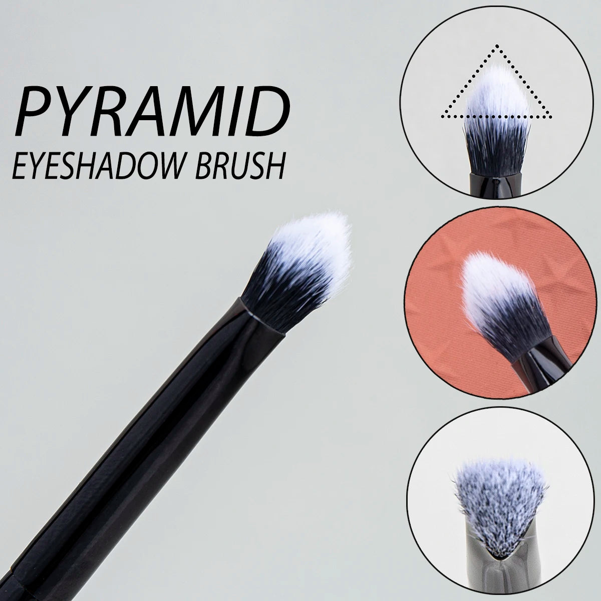 Small Iron Concealer Brush Angled Cream Foundation Concealer Makeup Brushes Oblique Angled Triangle Concealer Makeup Tools