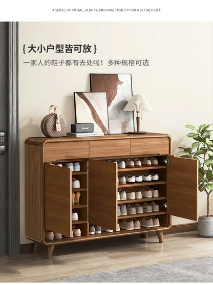 Nordic retro luxury corridor shoe cabinet