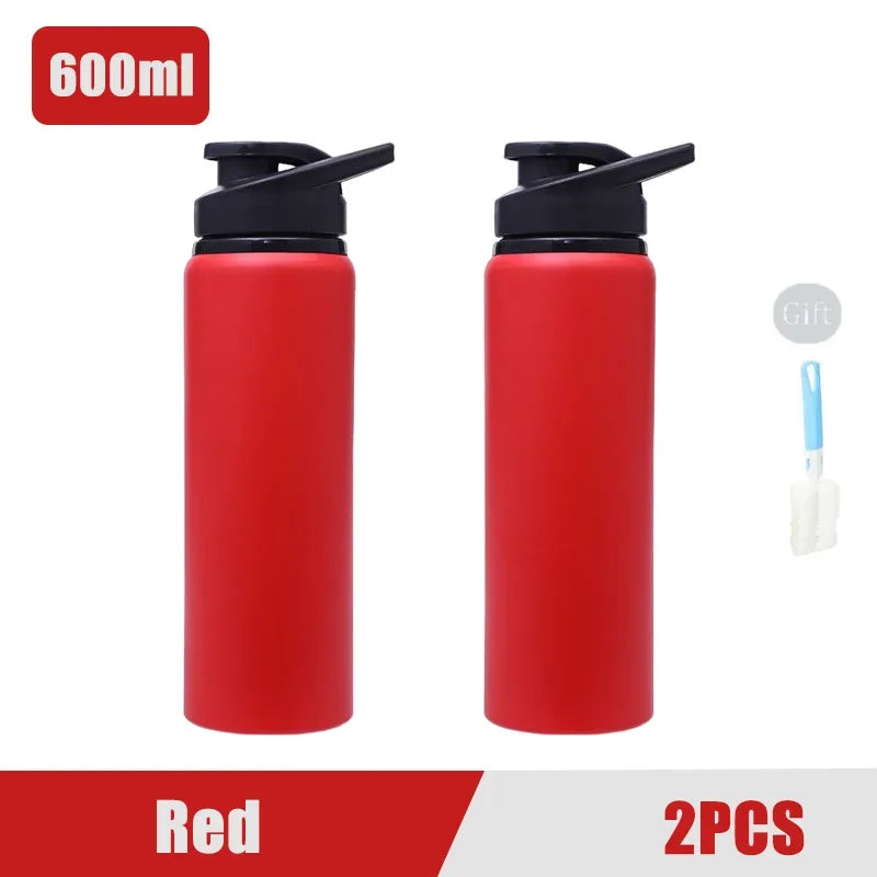 Portable Stainless Steel Water Bottle Bicycle Riding Drinking Water Bottle Outdoor Sport Travel Mug Metal Stainless Steel Bottle