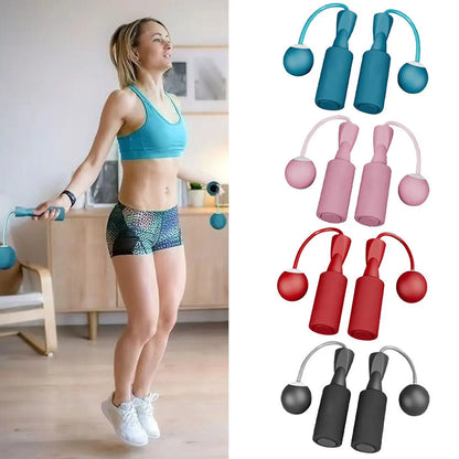 Heavy Cordless Skipping Rope Fitness Jump Rope With 30mm Small Ball Suitable For Household Indoor Sports Fat Burning Training