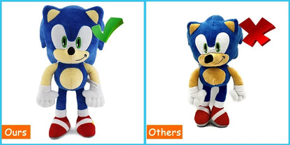 New 30CM Super Sonic Plush Toys The Hedgehog Amy Rose Knuckles Tails Cute Cartoon Soft Stuffed Doll Birthday Gifts for Children