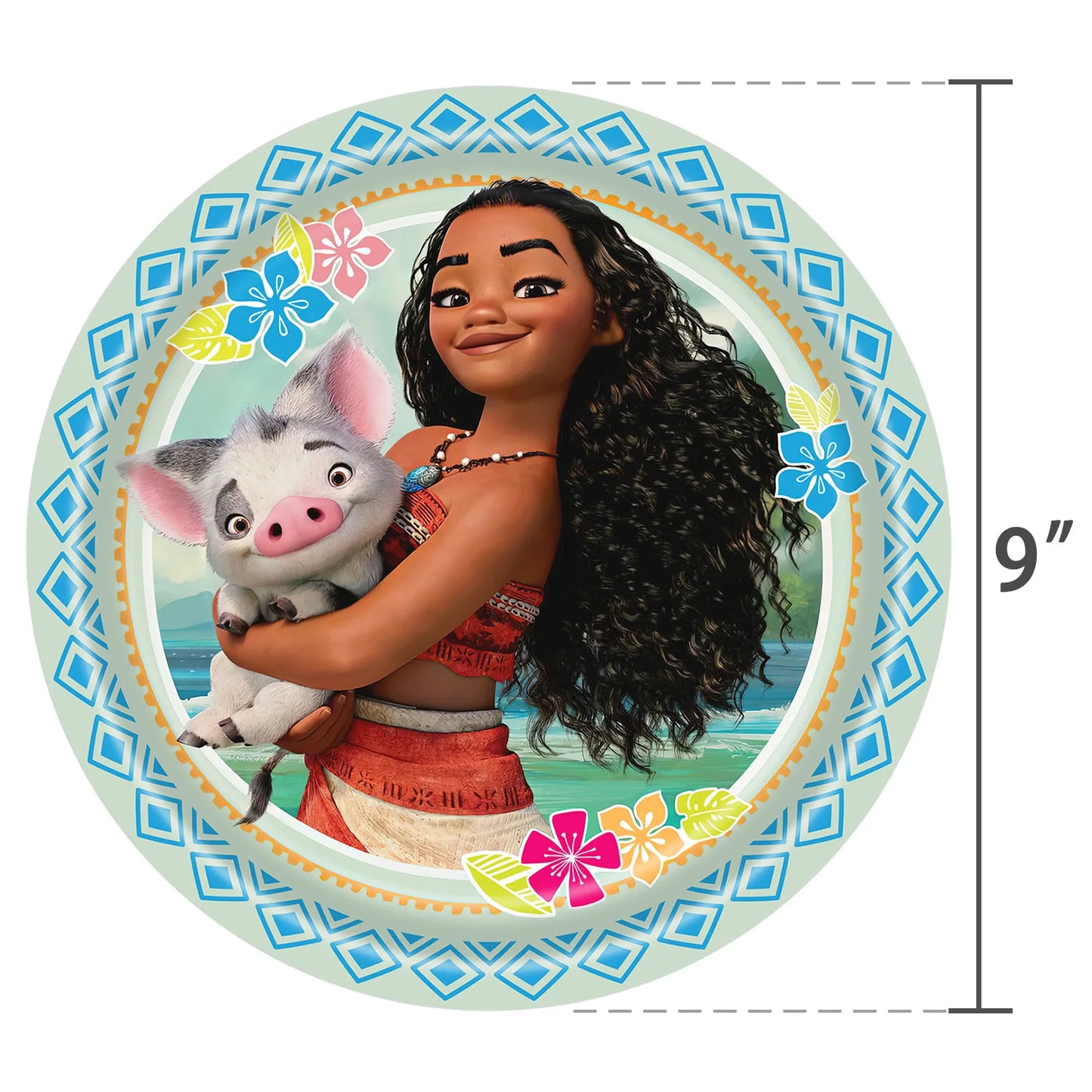 New Disney Moana Birthday Decoration Tableware Balloons Cups Plates Set Banner Vaiana Moana Theme Birthday Party Deco Supplies