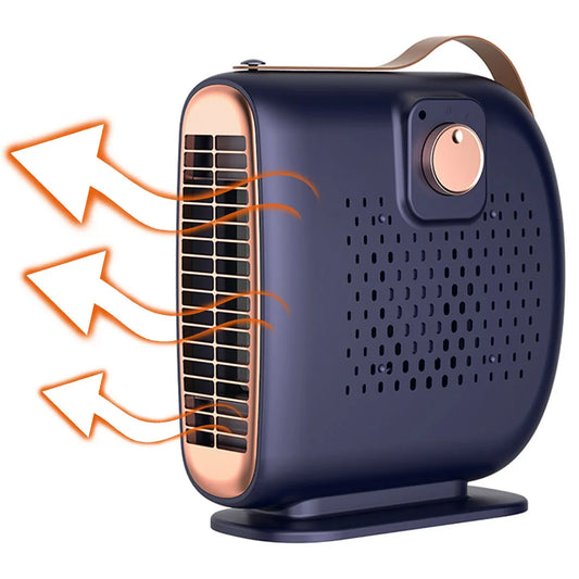 Electric Heater Fan Low Noise Portable Space Heater Anti Scald Desktop Heating Fan Electric Personal Warmer for Home Office