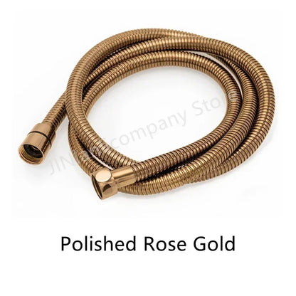 1.5M Black/Grey/Gold Shower Hose for Bath Handheld Shower Head Fittings Explosion-Proof Bath Tube Bathroom Flexible Shower Pipe