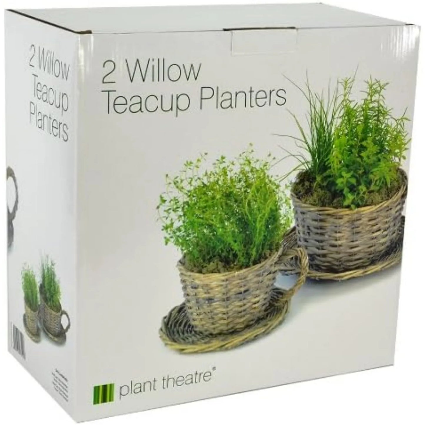 Plant Theatre 2 Willow Teacup Planters Gift Boxed