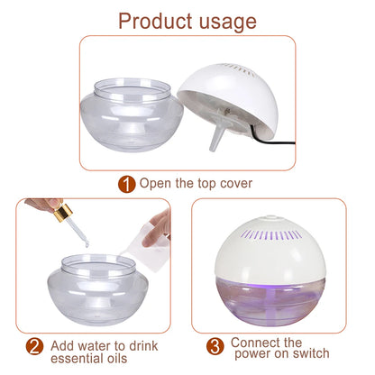 Liquid Air Fresheners Revitaliser LED Light Colour Changing Bedroom Household Freshen Electric Air Humidifier