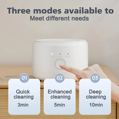 Xiaomi 50KHZ Ultrasonic Cleaning Machine Eyeglass Washing Machine Household Braces Watches Jewelry Brush Timing Cleaning Machine