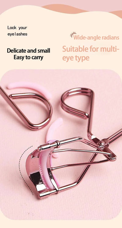 Professional Rose Gold Eyelash Curler Eyelash Cosmetics Makeup Tools Ladies Accessories Quick Styling Compact Portable