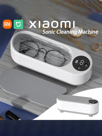 xiaomi MIJIA 450ml Clean Ultrasonic Cleaner Portable Household Cleaning Machine Jewelry Cleaner Machine Ring Glasse Makeup Brush