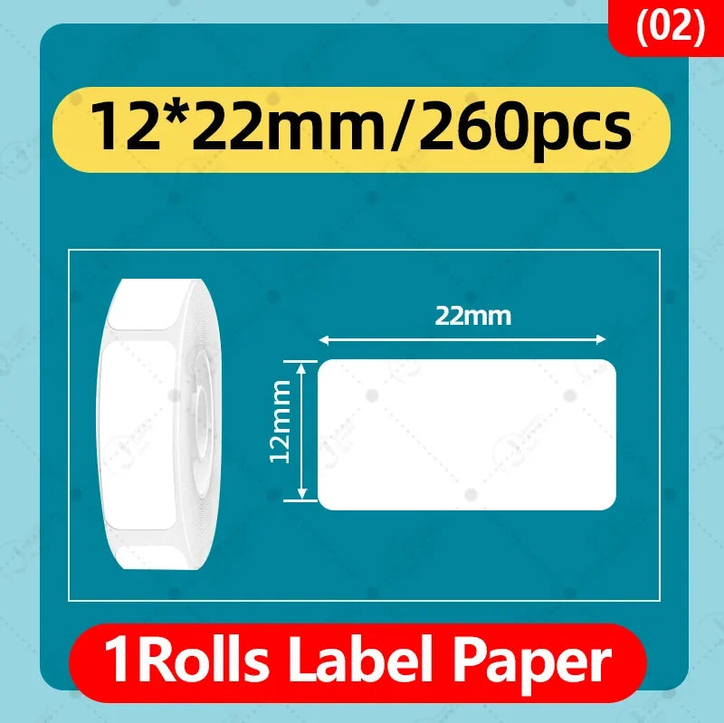 NIIMBOT D11/D110/D101/H1 Mini self-adhesive thermal label paper,   price tag, stickers, item cla Label Sticker