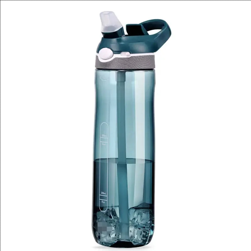 750ml Sports Water Bottle - Hydration On-the-go with Convenient Straw, Perfect for Camping, Hiking BPA-Free and Safe