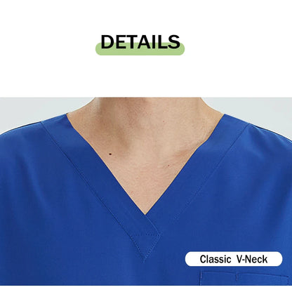 Unisex Medical Uniforms V-neck Top Jogger Pants Scrub Set Stretch Surgical Workwear Dentist Vet Nursing Suit Doctor Outfit S21