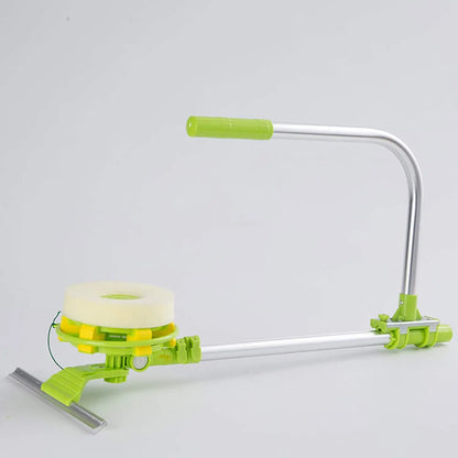 Window Squeegee Cleaner, Glass Dust High-Rise Window Cleaning Brush, Telescopic Pole, 2 in 1 Sponge Squeegee Equipment