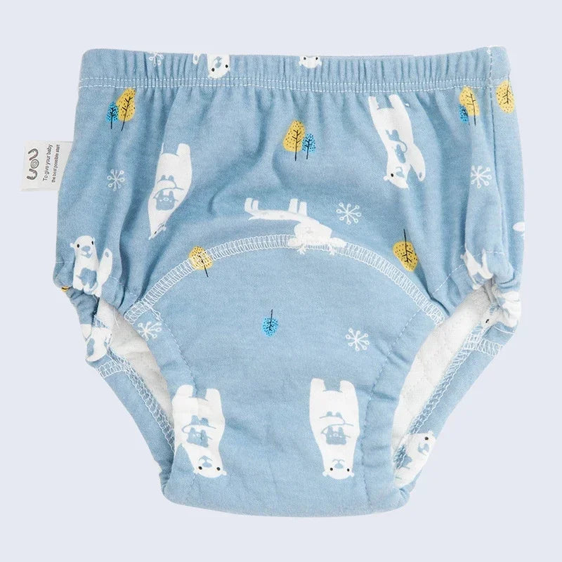 6 Layers of Waterproof and Reusable Cotton Baby Training Pants Baby Shorts Underwear Baby Diapers Diapers Underwear Diaper