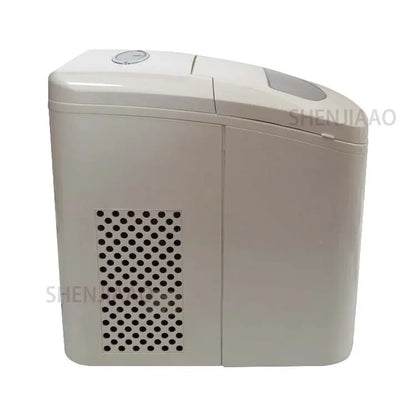 15kg Automatic Small Round Ice Maker Commercial Household Milk Tea Shop Bar Desktop Portable Ice Cube Making Machine