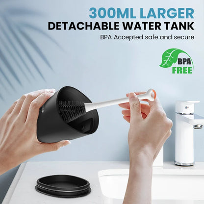 Sejoy Electric Water Flosser Tooth Clean USB Rechargeable Power Dental Irrigator 300ML Water Tank  Auto-Off 5 Cleaning Modes