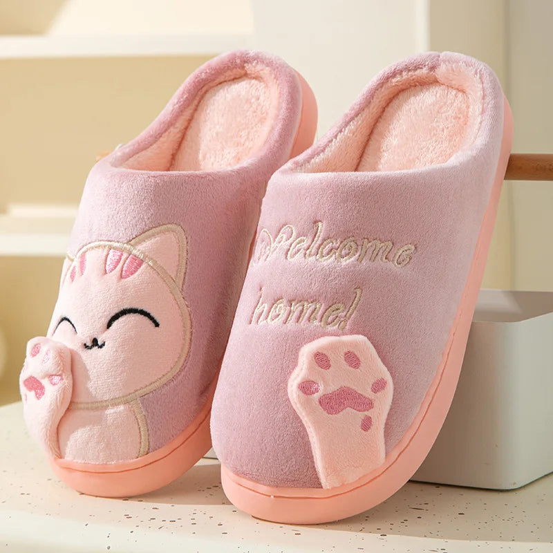 Pallene Cow milk Fuzzy Slippers Women Winter Cartoon Fur Slippers Soft Cozy Plush House Shoes Female Bedroom Cute Furry Slides