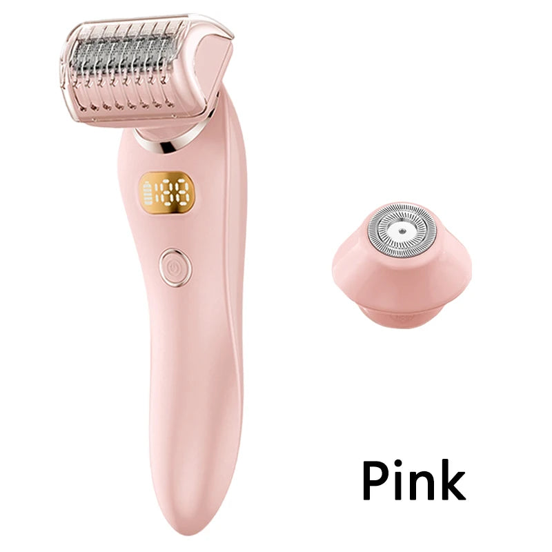 2 in 1 Waterproof Double Head Female Electric Epilator Body Hair Trimmer Kit Hair Removal Lady Shaver for Women