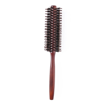 Round Hair Brush Anti Slip Handle Hair Styling Brush Detangling Hair Brush Boar Bristle Hair Brush for Hair Styling