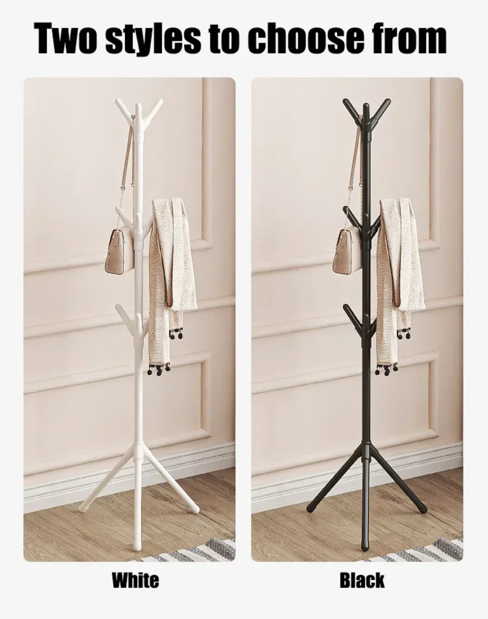 2025 Flash SaleStanding Coat Rack Hook Household Clothes Hanger Floor Standing Bedroom Clothing Storage Rack Save Space Clothing