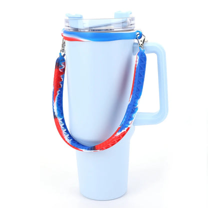 Silicone Water Bottle Handle Fit 8-40oz Bottles Water Bottle Strap Water Bottle Holder for Stanley Cup Accessories