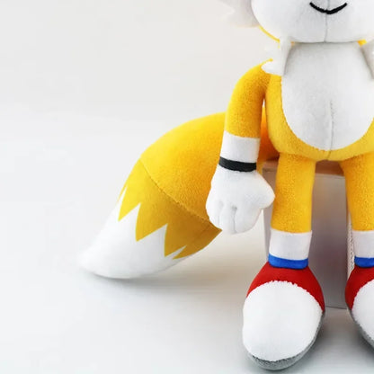 New 30CM Super Sonic Plush Toys The Hedgehog Amy Rose Knuckles Tails Cute Cartoon Soft Stuffed Doll Birthday Gifts for Children