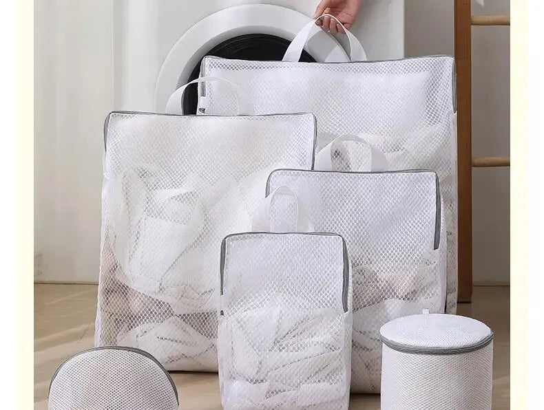 1PC 3D Laundry Bag WithDrawable Mesh Bag Washing Machine Filter Mesh Bag Anti Deformation Laundry Bag