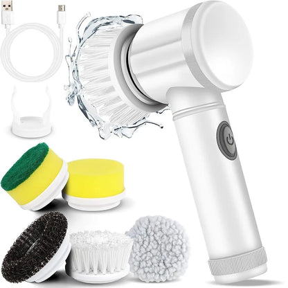 Rechargeable Electric Cordless Cleaning Brush Spin Scrubber Turbo Scrub Cleaner