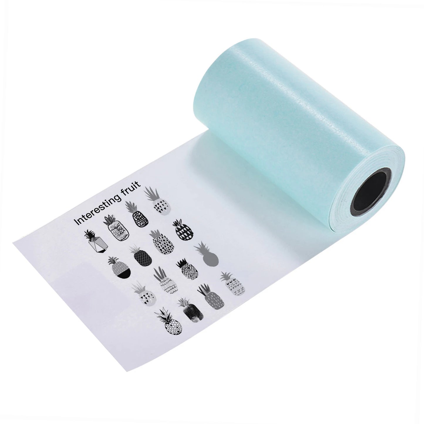 3 Rolls P1/P2 Printable Sticker Paper Roll Direct Thermal Paper w/ Self-adhesive 57*30mm for PeriPage A6 Pocket Thermal Printer