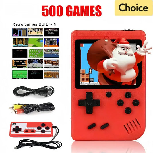 Retro Portable Mini Handheld Video Game Console 8-Bit 3.0 Inch LCD Color Kids Game Player Built-in 500 games For Kid Xmas Gift