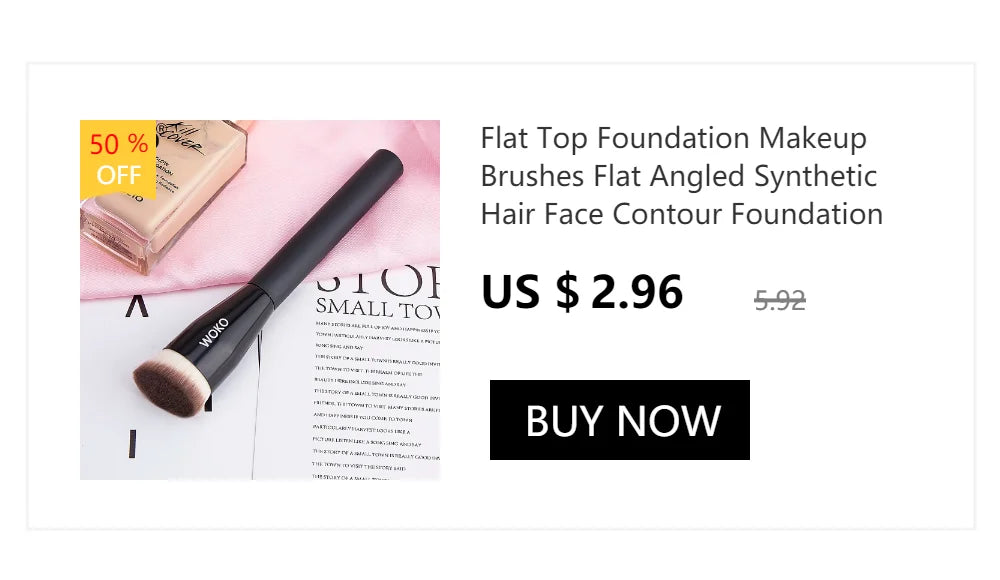 Small Iron Concealer Brush Angled Cream Foundation Concealer Makeup Brushes Oblique Angled Triangle Concealer Makeup Tools