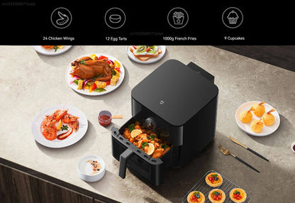 Xiaonmi Mijia Smart Air Fryer 6.5L Tender Roasted Version Low Oil Light Fat Fryer Multifunctional Large Capacity Ovens for Home