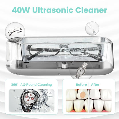 New Cross-Border Ultrasonic Cleaning Machine for Home Use: Small Size, Ideal for Cleaning Glasses, Jewelry, Dentures