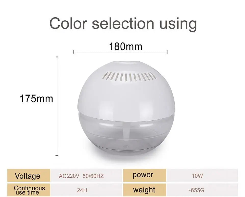 Liquid Air Fresheners Revitaliser LED Light Colour Changing Bedroom Household Freshen Electric Air Humidifier