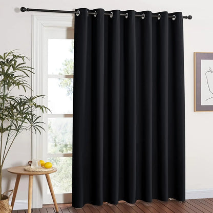 1PC Blackout Curtains Full Shading Solid Thermal Insulated Grommet Window Drapes  for Bedroom Living room Office Meetingroom