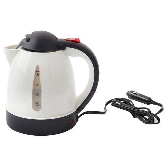 1000mL 12V Portable Car Kettle Cigarette Lighter Plug Water Heater Bottle for Tea Coffee Travel