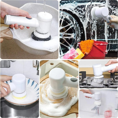 Rechargeable Electric Cordless Cleaning Brush Spin Scrubber Turbo Scrub Cleaner