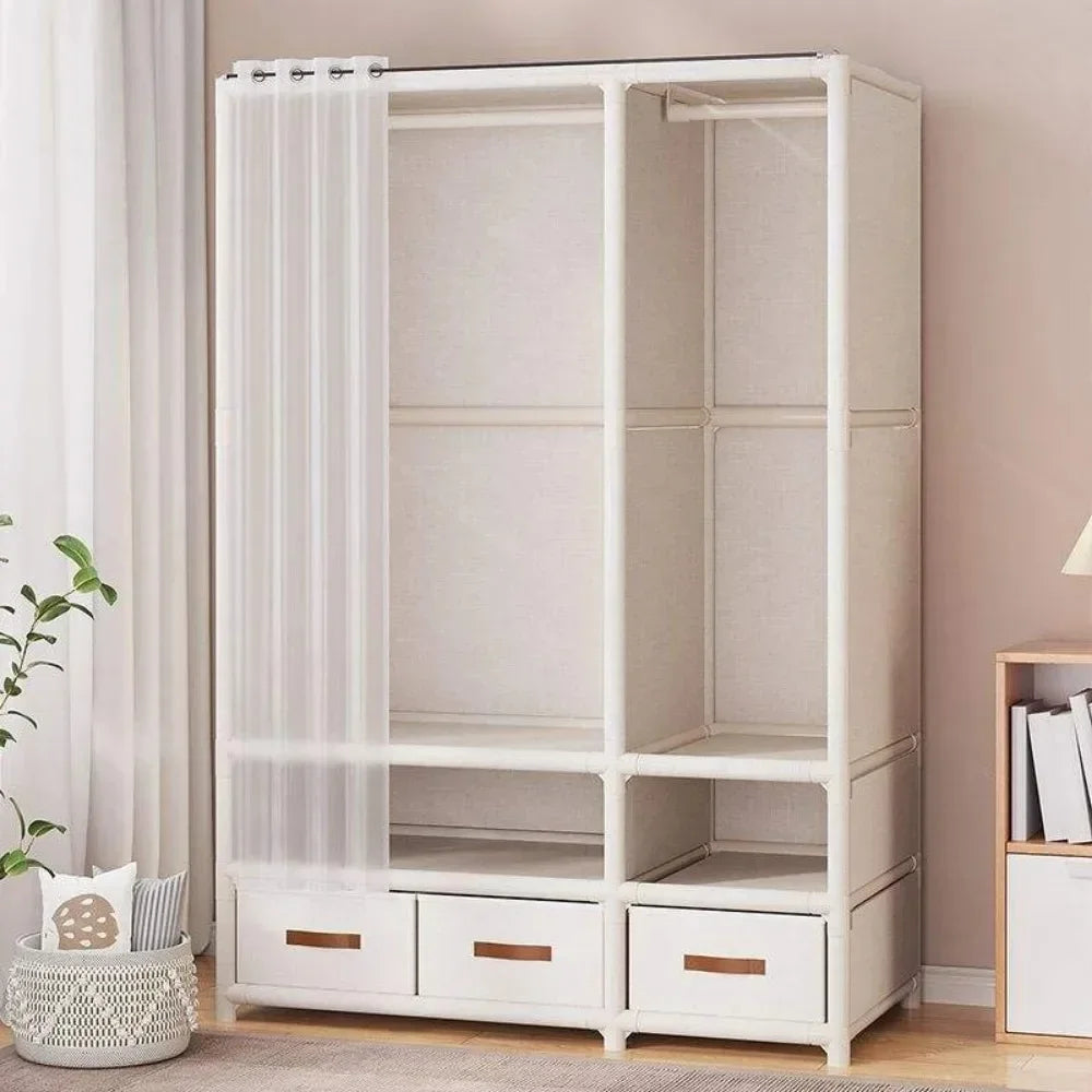 Simple Floor-Standing Wardrobes Home Large Capacity Durable Clothes Cabinet Dustproof And Economical Wardrobe Bedroom Furniture