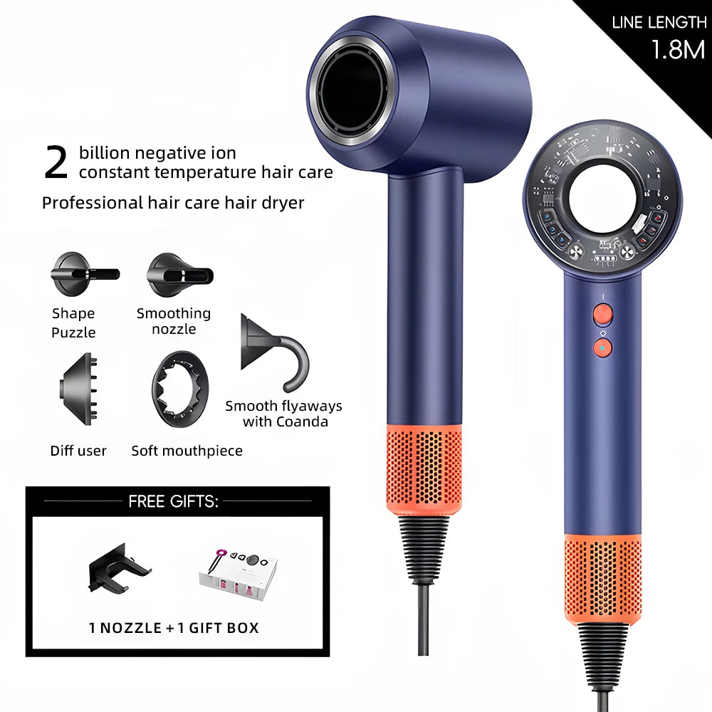 New high-speed hairdryer for home use with negative ion hair protection, high power quick-drying electric hairdryer