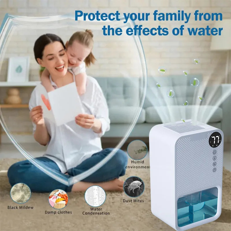 3 In 1 Dry Clothes Purification Dehumidifiers Energy Saving Dehumidifier for Home Bathroom Moistureproof Air Purification Drier