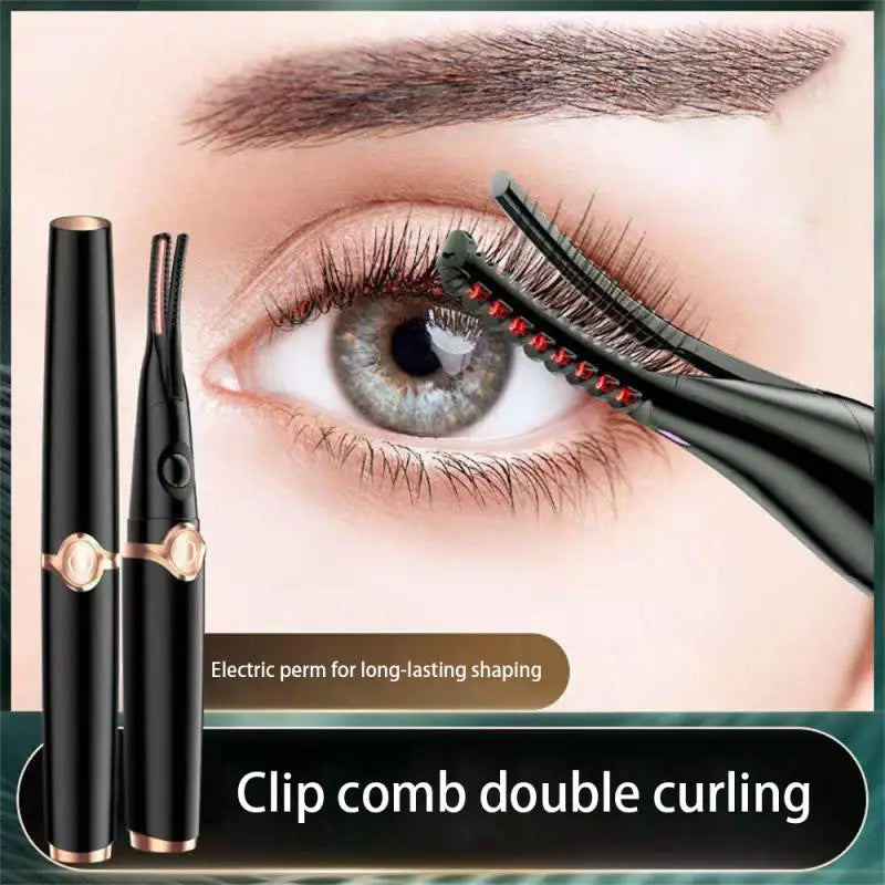 USB Electric Heated Eyelash Curler Intelligent Temperature Control Styling Make Up Eyelashes Curl Lasting Lash Curler Tool