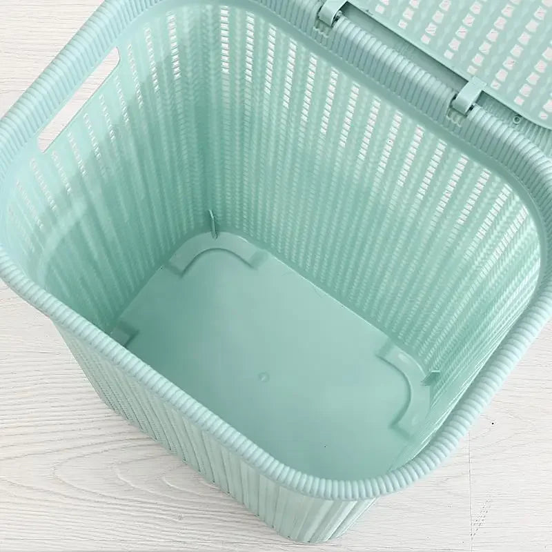 Nordic Wind Plastic Home Bathroom Laundry Basket Living Room Multi-purpose Toy Basket Bedroom Clothing Storage Basket