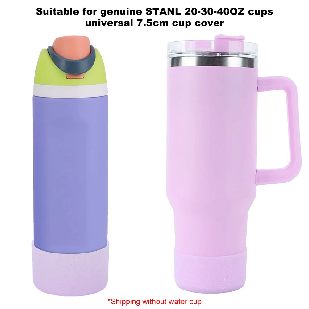 Water Bottle Boot Bottom Sleeve Cover Universal 7.5cm Food Grade Silicone Protective Sleeve For Stanley 40oz/30oz Cup Base