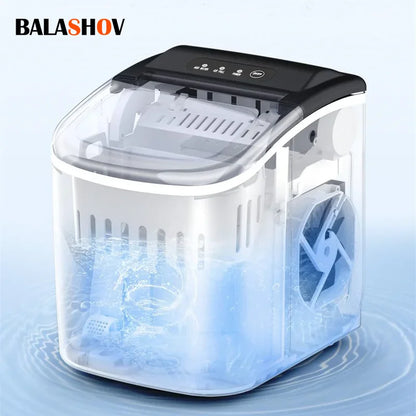 Ice Maker Electric Bullet Cylindrical Ice Maker Machine Automatic Household Mini Ice Machine for Milk Tea Shop Kitchen Office