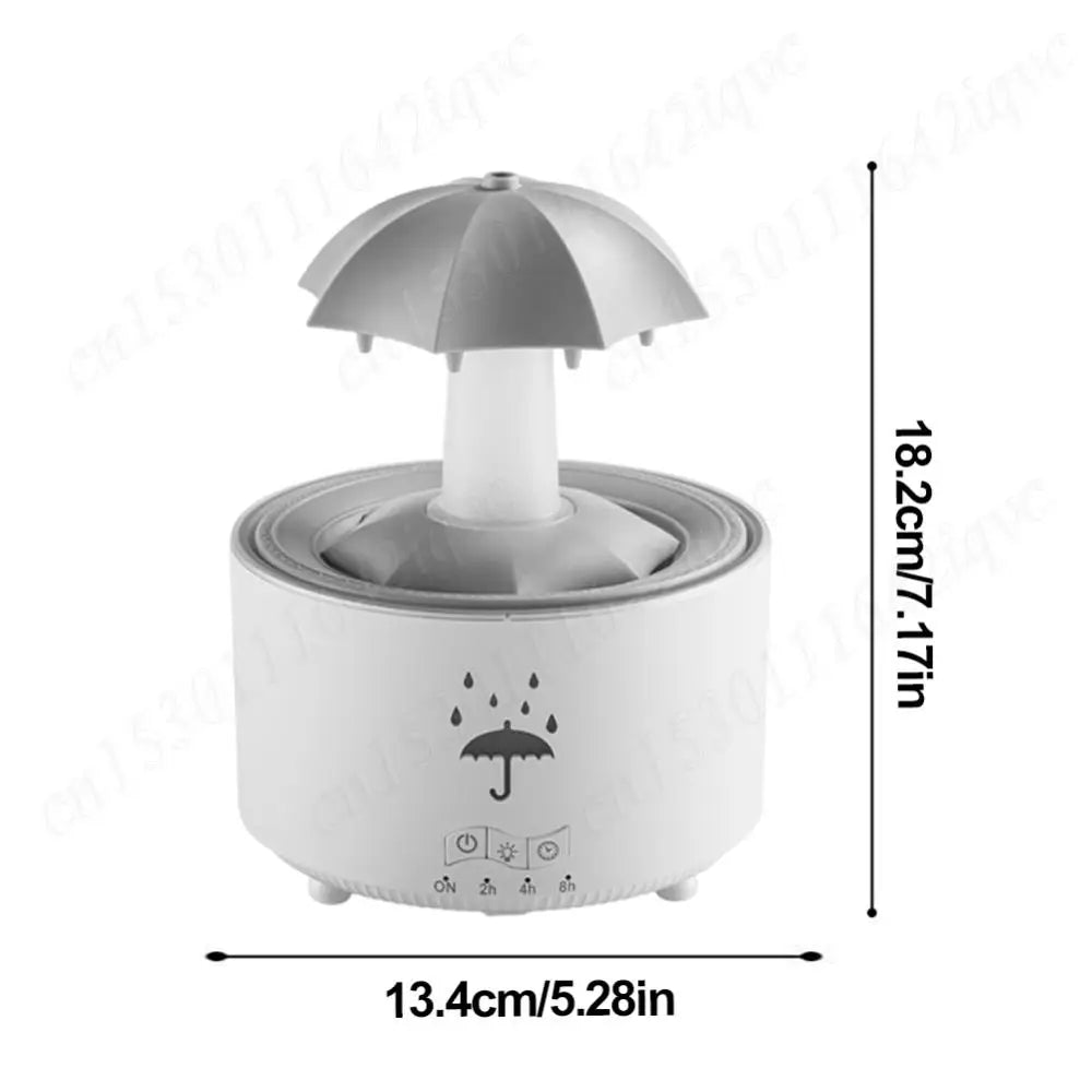 Rotating Umbrella Humidifier Oil Diffuser with 7 LED Night Light Humidifier Essential Oil Diffuser Remote Aromatherapy Diffuser