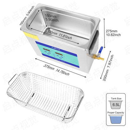 [Ships from UK ] AIPOI Ultrasonic Cleaner 800ml 2L 3.2L 6.5L 10L 15L 22L 30L Home Appliance